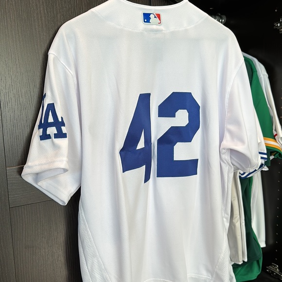 Los Angeles Dodgers Nike 2023 MLB Jackie Robinson Day Authentic Jersey - White - Picture 9 of 10